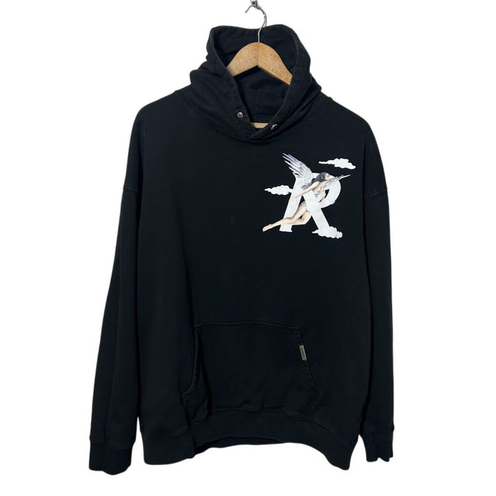 Represent Storms In Heaven Heavyweight Hoodie Big Logo Men Size L Black